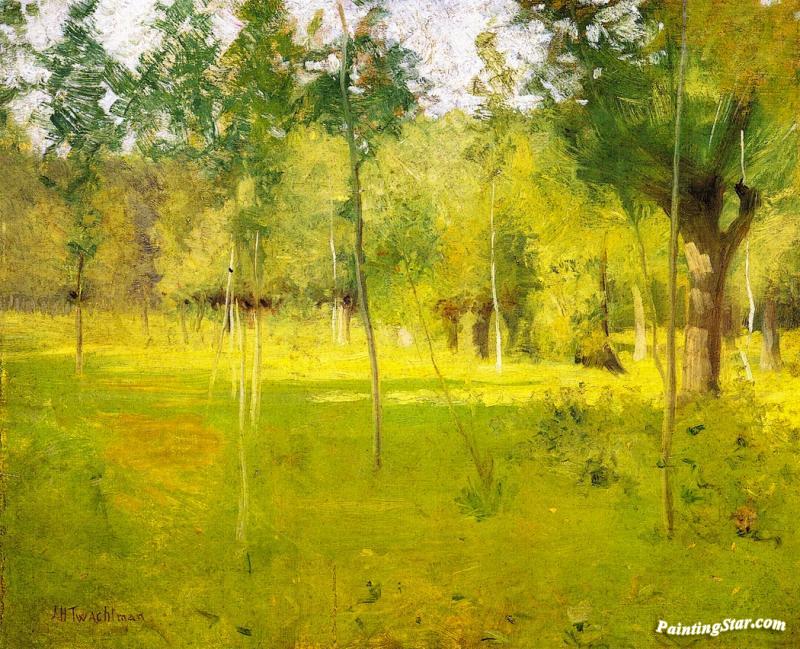 Spring Landscape Artwork by John Twachtman