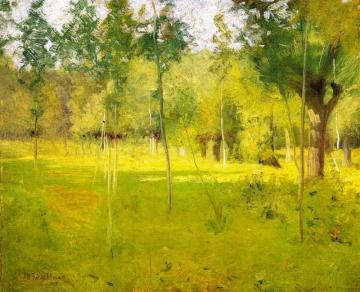 Spring Landscape Artwork by John Twachtman