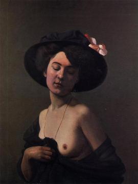 Woman With A Black Hat Artwork by Felix Vallotton