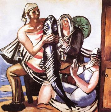 The Catfish Artwork by Max Beckmann