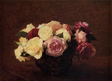 Roses Artwork by Henri Fantin-Latour