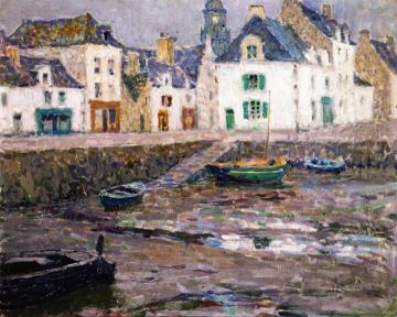 Sailor's Houses, Le Croisic Artwork by Henri Le Sidaner