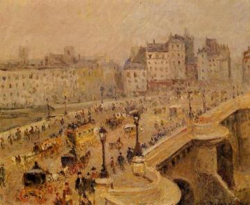 Pont-Neuf: Fog Artwork by Camille Pissarro