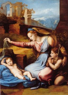 Madonna of the Diadem Artwork by Raphael