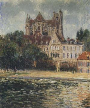 The Auxerre Cathedral Artwork by Gustave Loiseau