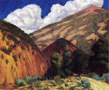 Santa Fe Canyon, Reservoir Site Artwork by John Sloan