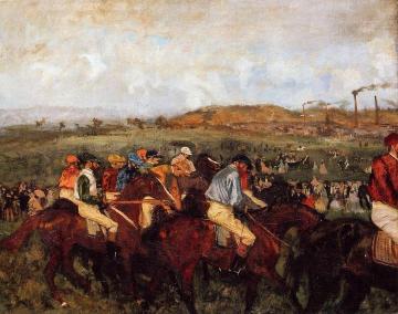 The Gentlemen's Race: Before the Start Artwork by Edgar Degas