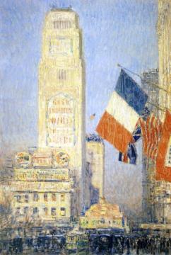 The New York Bouquet, West Forty-Second Street Artwork by Frederick Childe Hassam