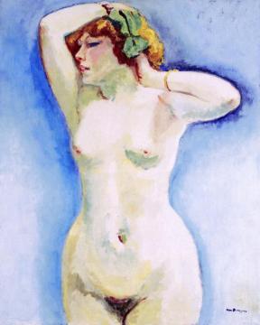 Blond Nude With A Green Ribbon Artwork by Kees Van Dongen