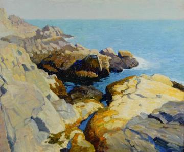 Seascape, Maine Artwork by Newell Convers (N.C.) Wyeth