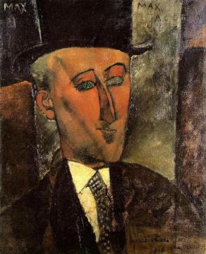 Portrait of Max Jacob Artwork by Amedeo Modigliani