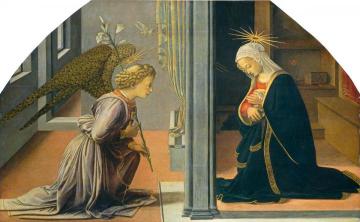 The Annunciation Artwork by Fra Filippo Lippi