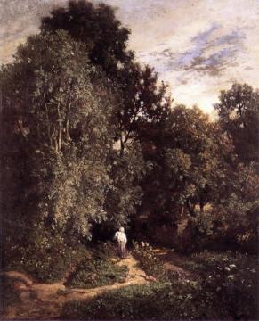 Path In A Small Wood Artwork by Constant Troyon