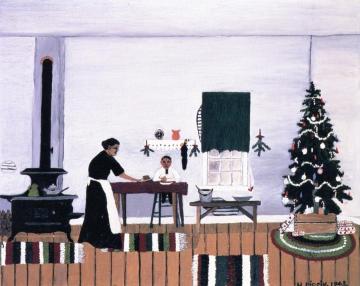 Christmas Morning Artwork by Horace Pippin