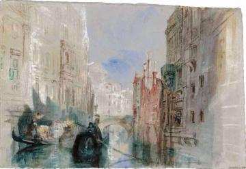 The Rio San Luca alongside the Palazzo Grimani, with the Church of San Luca Artwork by Joseph Mallord William Turner