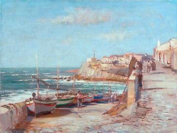 The Ramp At Ericeira Artwork by Edward Brian Seago