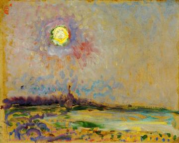 Landscape With Full Moon Artwork by Jan Sluyters