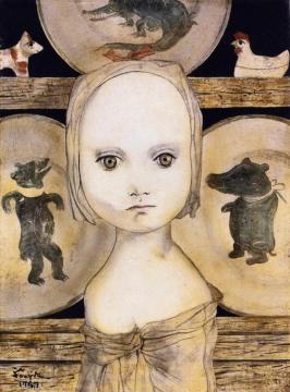 Girl Artwork by Tsuguharu Foujita