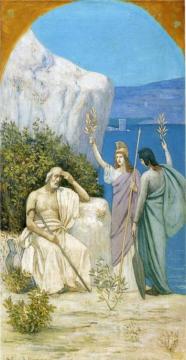 Homer: Epic Poetry Artwork by Pierre Puvis de Chavannes