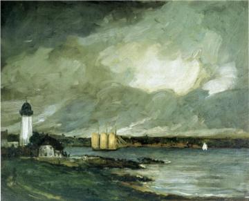 Pequot Light House, Connecticut Coast Artwork by Robert Henri