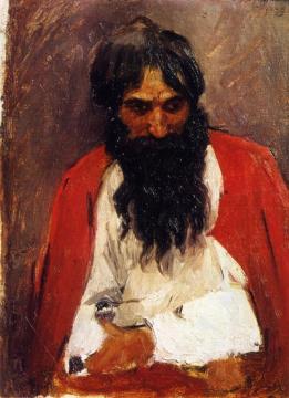 A Black Bearded Strelets Artwork by Vasili Ivanovich Surikov