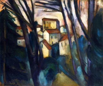 Landscape, Bougival Artwork by Maurice De Vlaminck
