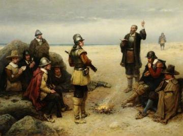 The Landing of the Pilgrim Fathers Artwork by George Henry Boughton