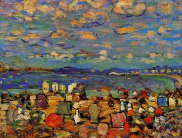 Crescent Beach Artwork by Maurice Prendergast