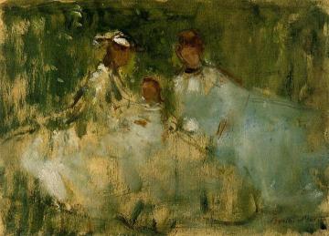 Women And Little Girls In A Natural Setting Artwork by Berthe Morisot