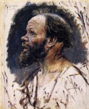 Head Of A Fool Artwork by Vasili Ivanovich Surikov