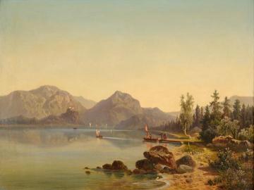 Summer Landscape With Lake Artwork by Wilhelm Theodor Nocken