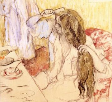 Woman at Her Toilet Artwork by Edgar Degas
