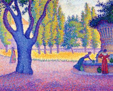 Saint-Tropez, Fontaine des Lices Artwork by Paul Signac
