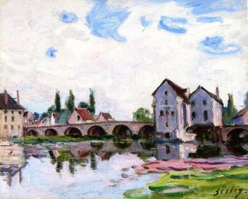 Moret-sur-loing Artwork by Alfred Sisley