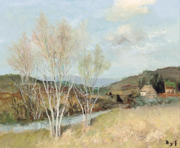 The River In Provence Artwork by Marcel Dyf