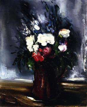 Vase With White And Red Flowers Artwork by Maurice De Vlaminck