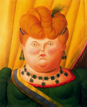 The First Lady Artwork by Fernando Botero