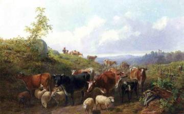 Down the road in Franklin County New York Artwork by Arthur Fitzwilliam Tait