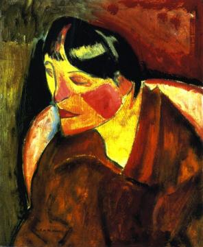 Head of a Woman Artwork by Alfred Henry Maurer