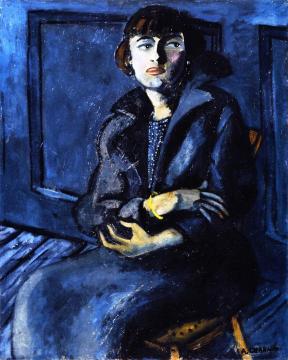 Seated Woman with Crossed Arms Artwork by Auguste Chabaud