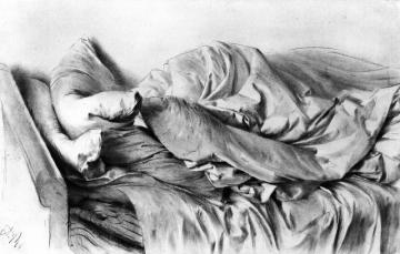 Unmade Bed Artwork by Adolph von Menzel
