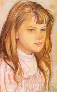 Head Of A Girl Artwork by Stanislaw Wyspianski