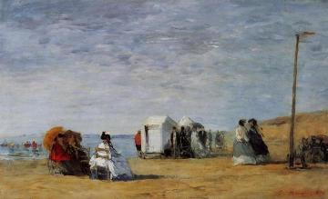 Beach Scene Artwork by Eugène-Louis Boudin