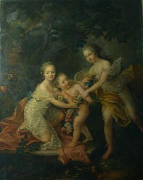 Children Of The Duc D’orleans Artwork by François-Hubert Drouais