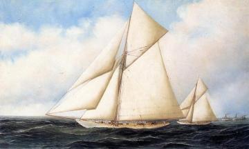 Yacht Race Artwork by Antonio Jacobsen