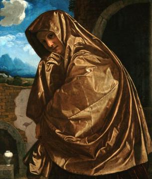 Saint Mary Magdalen At The Sepulchre Artwork by Giovanni Gerolamo Savoldo