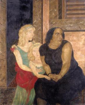 Three Generations in Rio de Janiero Artwork by Tsuguharu Foujita