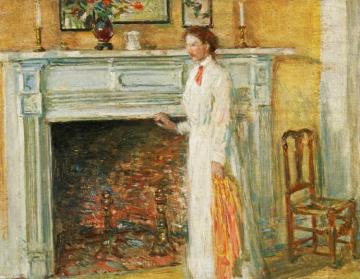The Mantle Piece Artwork by Frederick Childe Hassam