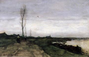 Road Near The Canal Artwork by Johan Hendrik Weissenbruch