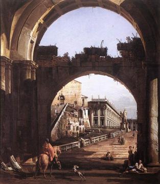 Capriccio of the Capitol Artwork by Bernardo Bellotto